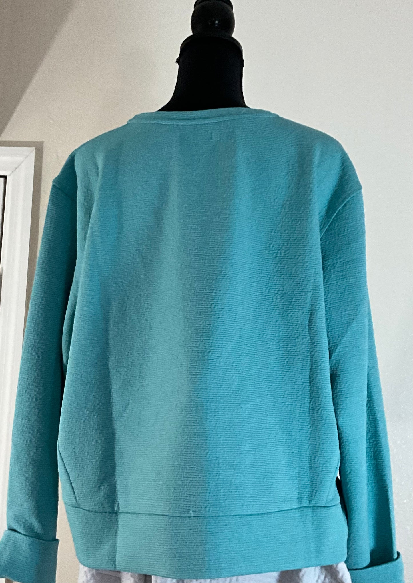 NWT Turqoise XL Nine West sweatshirt Pants Sold Separately