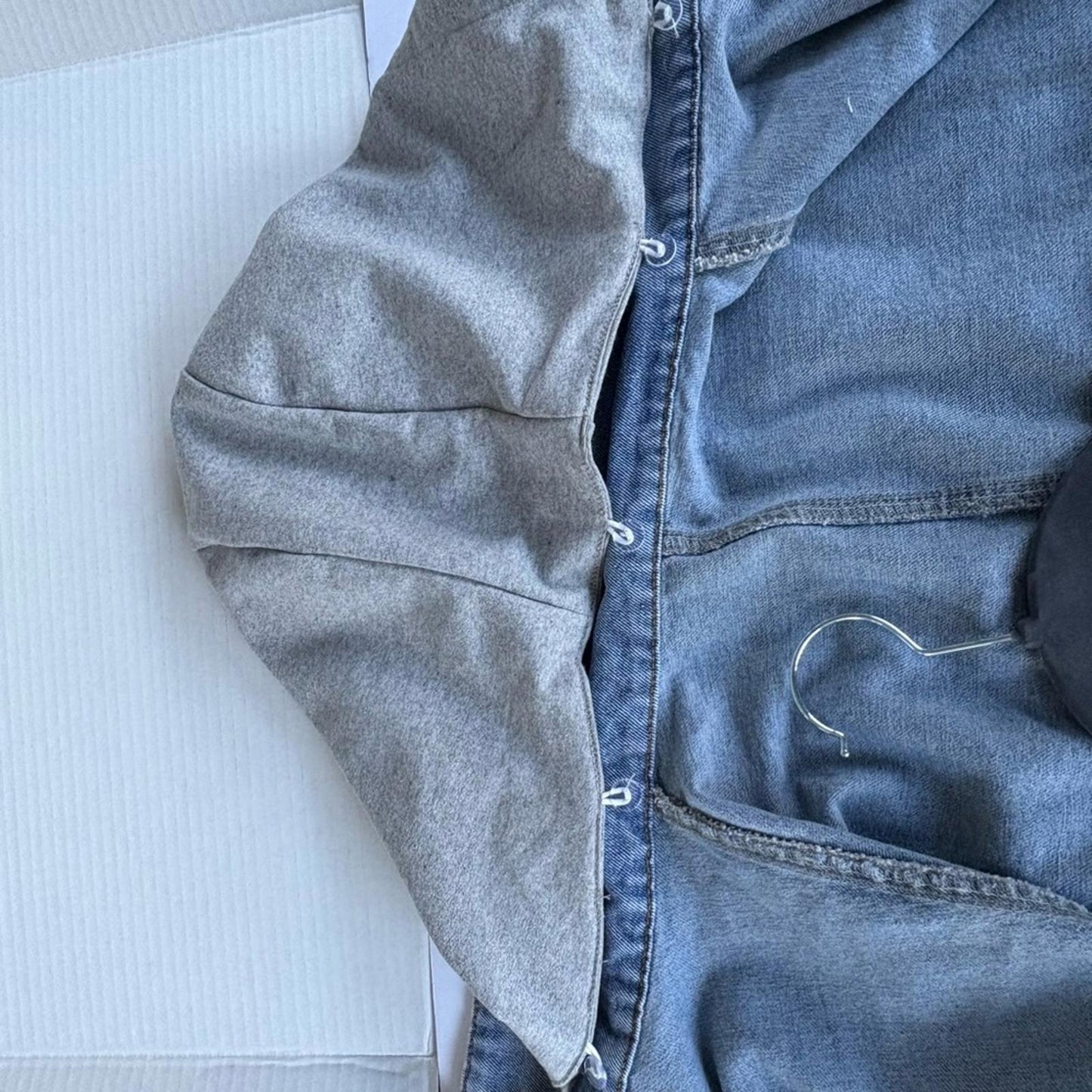 Gray Denim Women's Vest