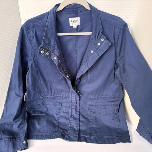 Blue Utility Jacket for Women