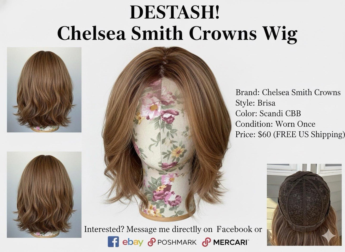 Chelsea Smith Crowns Brisa 20" Wavy Synthetic Lace Front Wig Blonde Highlights