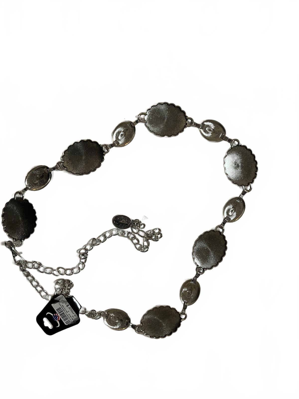 American Bison Silver-Tone Decorative Chain Necklace