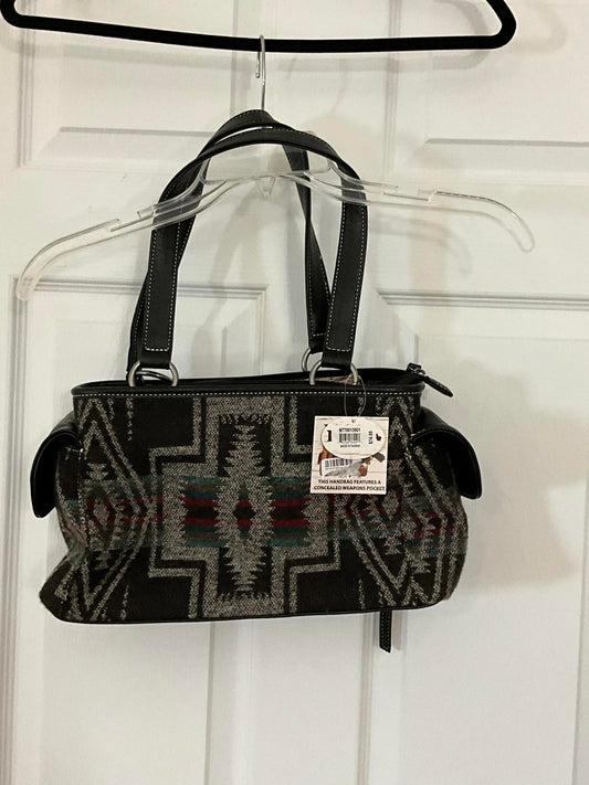 Nocona Southwestern Tapestry Bag Aztec Western Purse Concealed Carry Pocket NWT