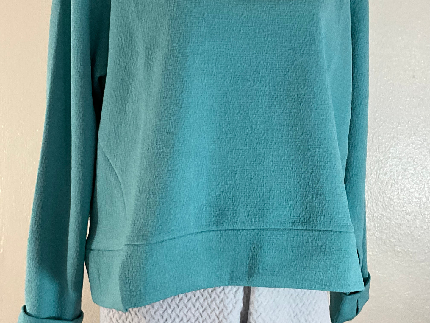 NWT Turqoise XL Nine West sweatshirt Pants Sold Separately
