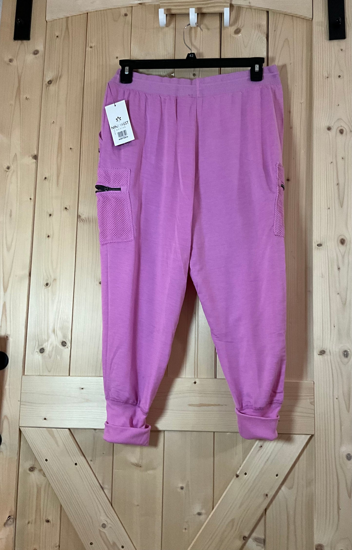 NWT Nine West XL bright pink jogger