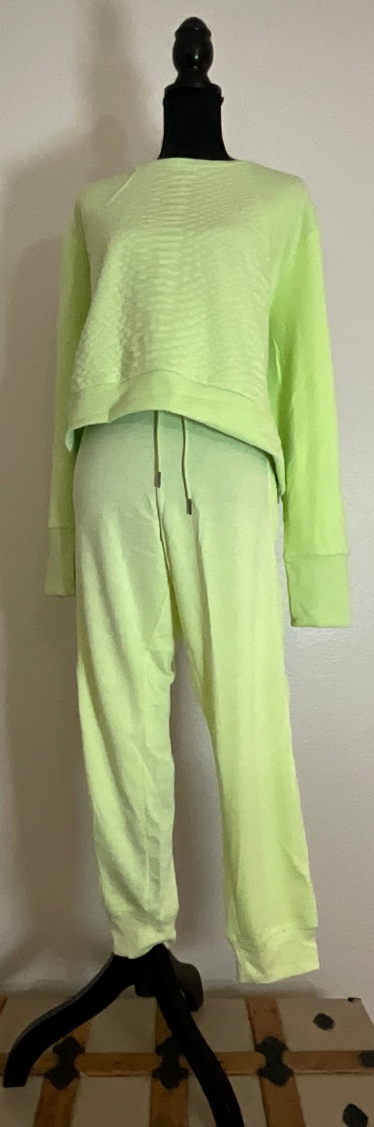 NWT lime green Nine West jogger and sweatshirt sold separately