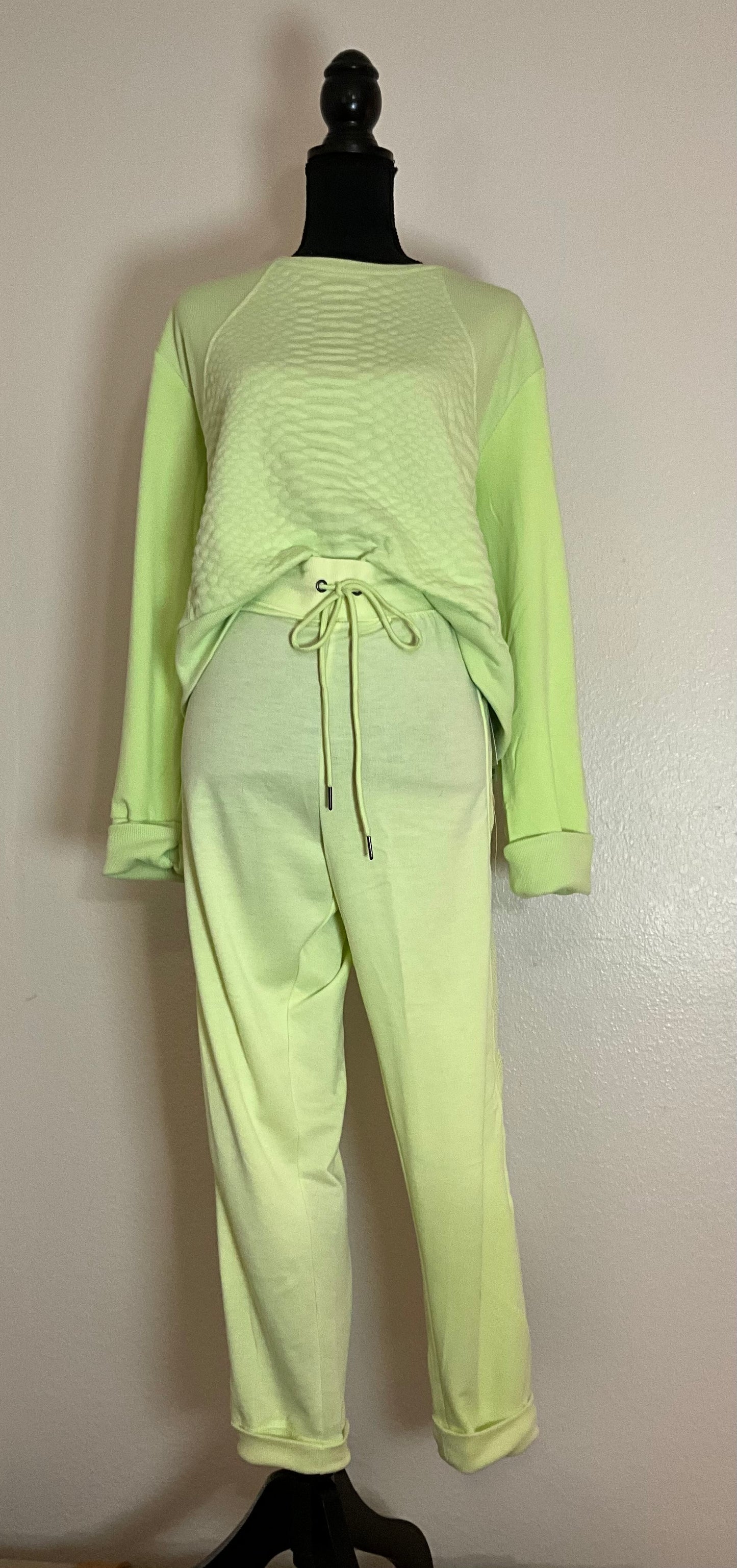 NWT lime green Nine West jogger and sweatshirt sold separately