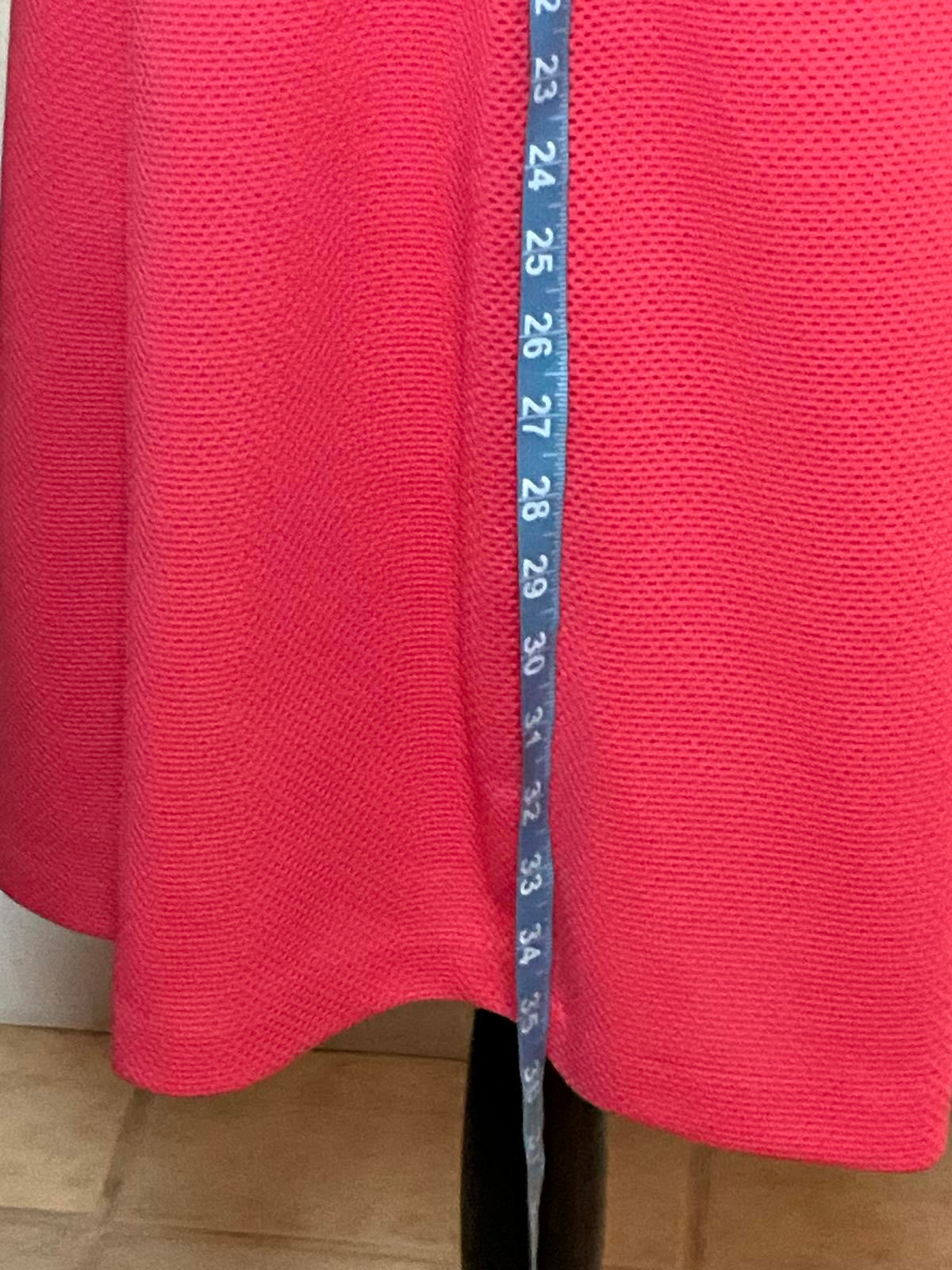 Madison Leigh Salmon Pink Sleeveless Pleated Front Sheath Dress Plus Size