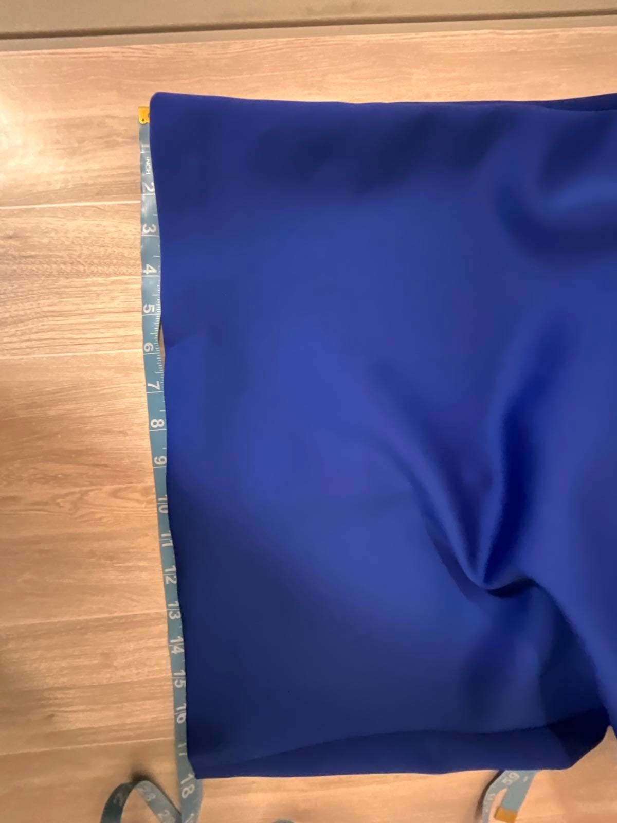 Calvin Klein Royal Blue Sheath Dress With Gold Button Accent Career Luxe