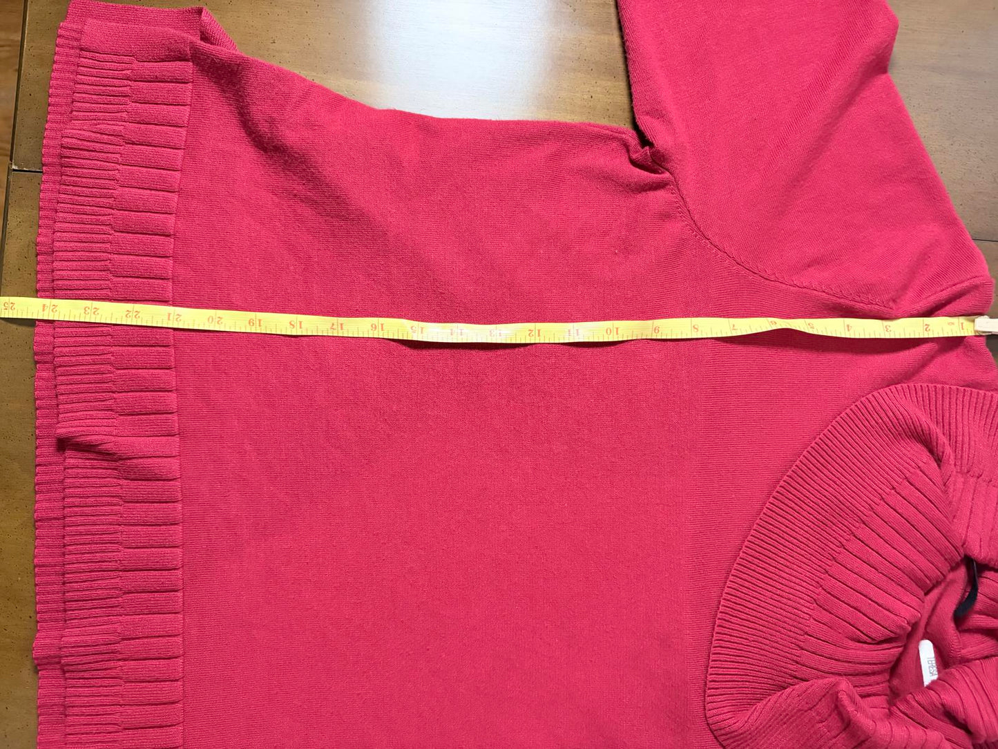 Bright Red Cowl Neck Sweater XL Cozy Valentines Day Ready