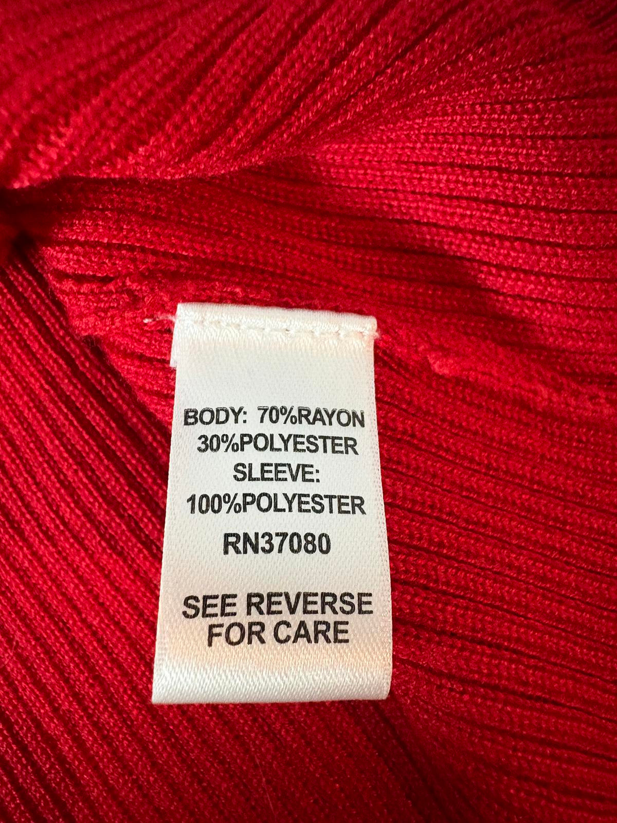 Romantic Textured Sleeve Sweater Top by EST. 1946 – XL