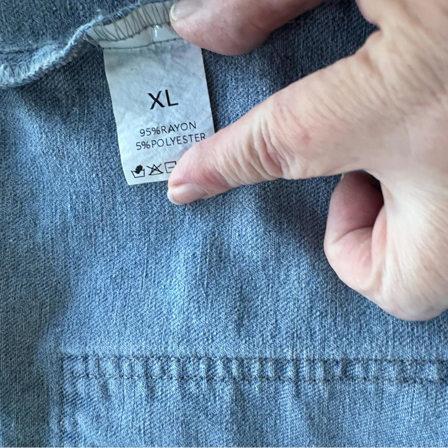 Gray Denim Women's Vest
