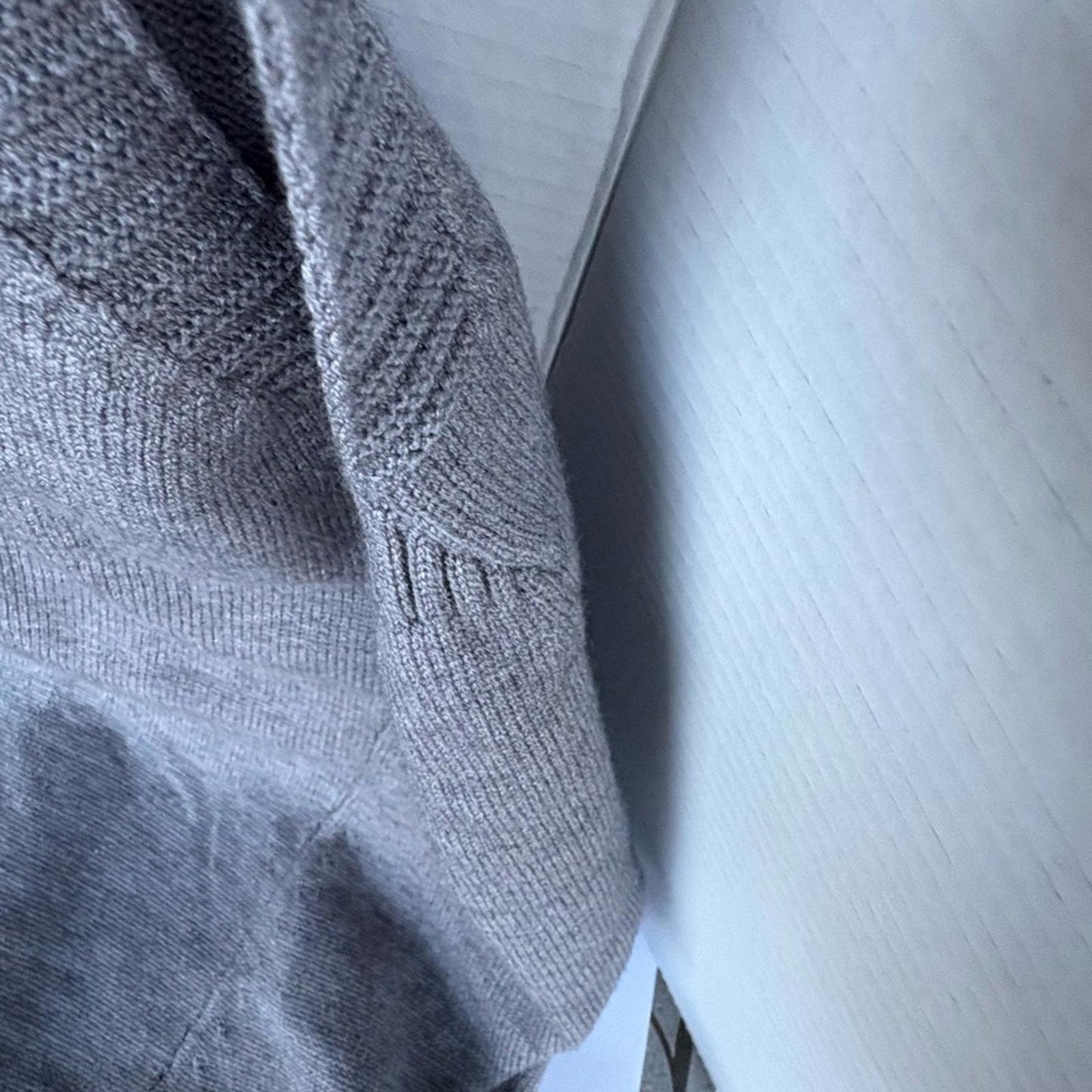 Gray Sleeveless V-Neck Sweater Vest